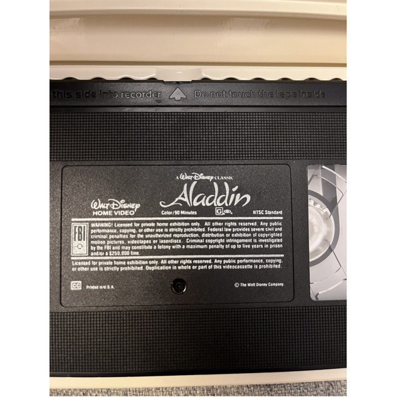 Aladdin (VHS, 1993) The Classics Collection, A Walt Disney Classic - Picture 6 of 14